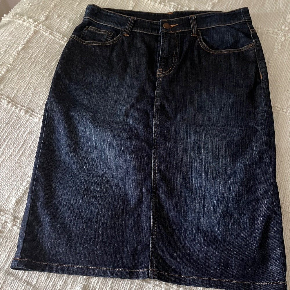 Garnet Hill denim skirt